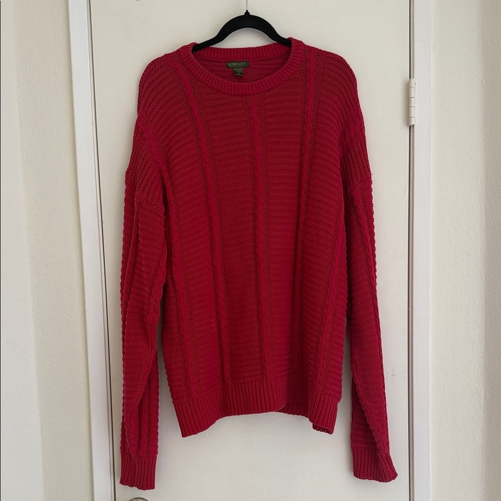 Robinson’s Elegant Pink Knit Women's Sweater size L